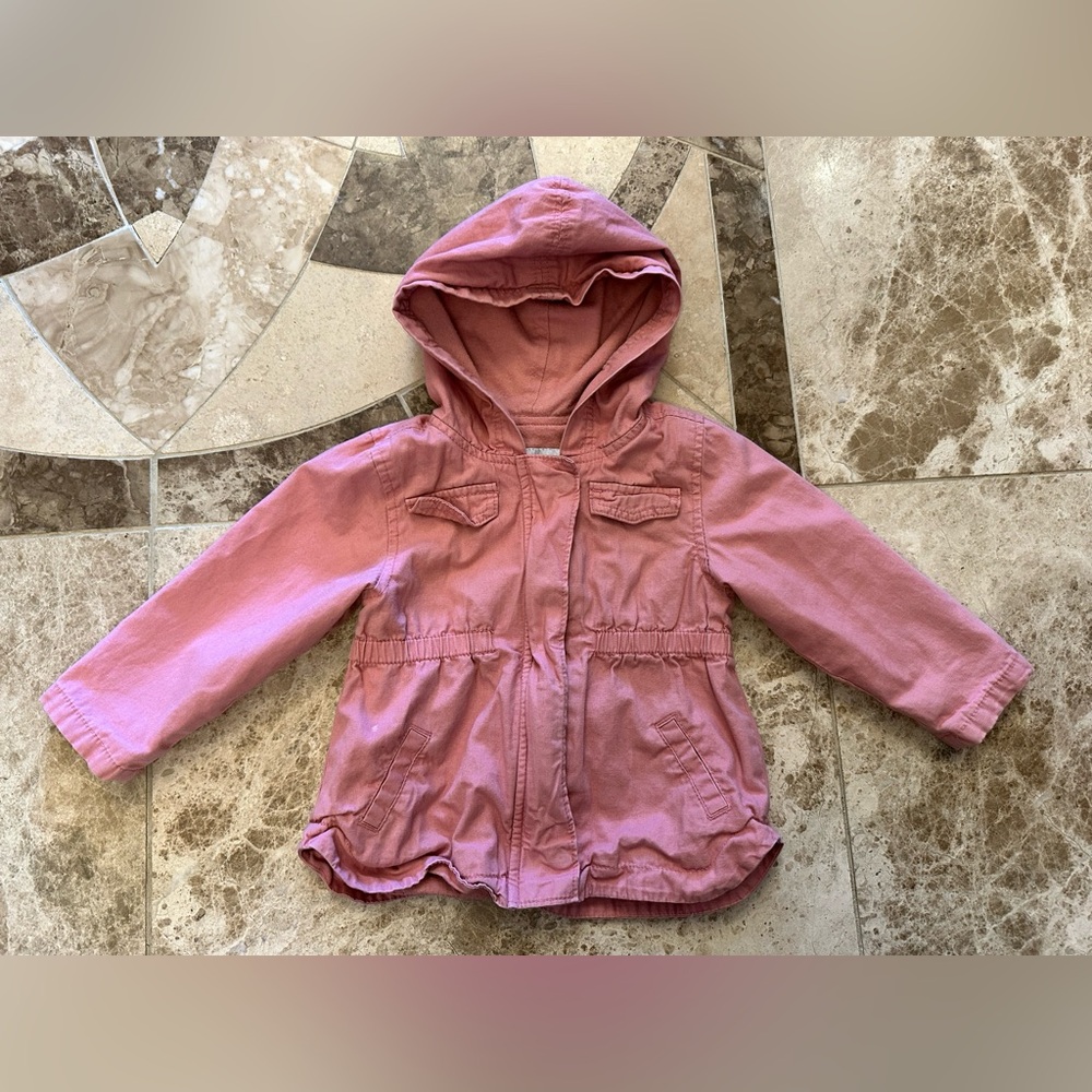 Old Navy Girls Spring Pink Kids Hooded Jacket